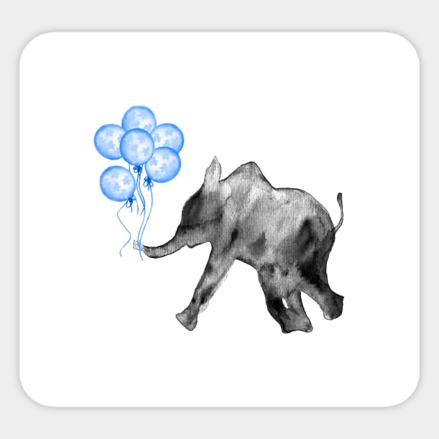 Baby Elephant 2 Sticker by Luba_Ost